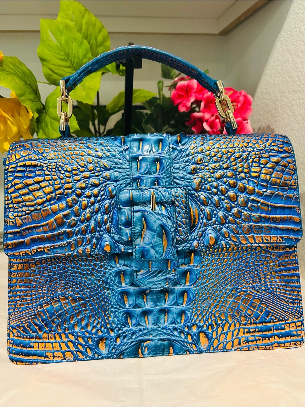 Brahmin Hallie Deep Azure